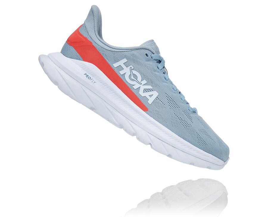 Chaussure Running Hoka One One Mach 4 Femme - Bleu/Blanche - VMB-042736